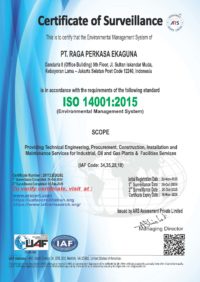 PT. RAGA PERKASA EKAGUNA ISO 14001